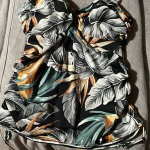 Womens floral tankini swimsuit set